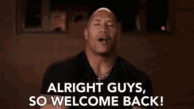 Alright Guys So Welcome Back GIF