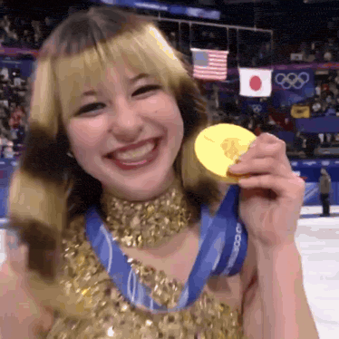 Alysa Liu Gold Medal GIF