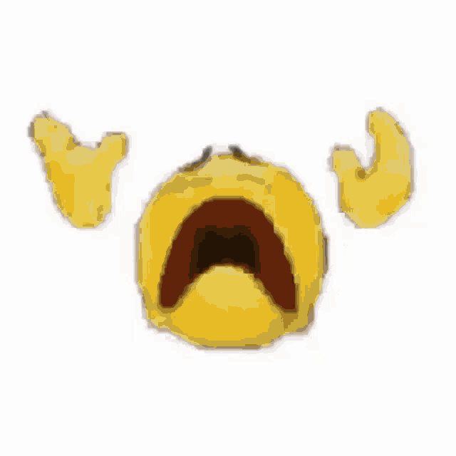 An Emoji Disintegrating In Pain GIF