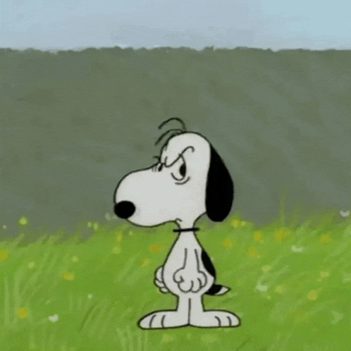 Angry Snoopy Explode GIF