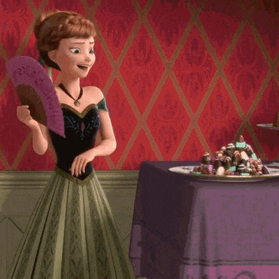 Anna Frozen Eating Gif
