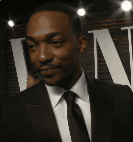 Anthony Mackie Smiling GIF