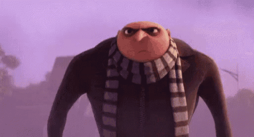 Bad Mood Gru GIF