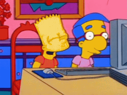 Bart Laughing GIF