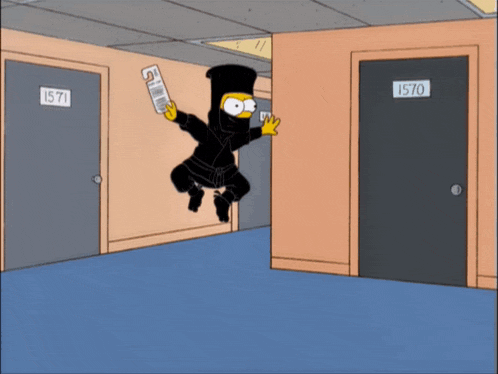 Bart Simpson Ninja GIF