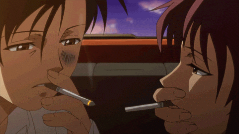 Black Lagoon Smoking GIF