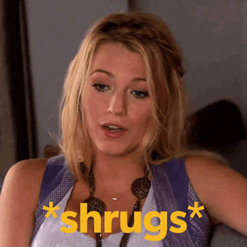 Blake Lively Bleh GIF