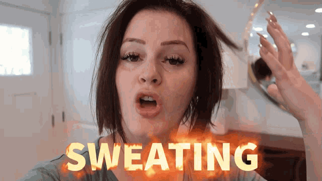 Bonnie Hoellein Sweating GIF