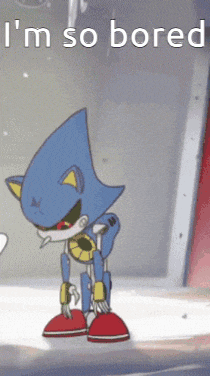 Bored Metal Sonic GIF