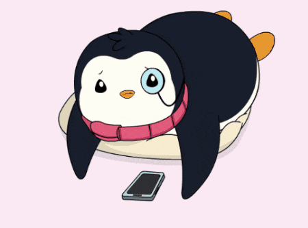 Bored Penguin GIF