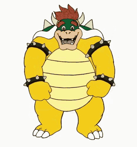 Bowser Dancing Mario GIF