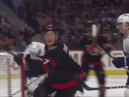 Brady Tkachuk Punch GIF