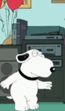 Brian Griffin Snoopy Dance GIF