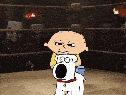 Brian Jockey Stewie GIF