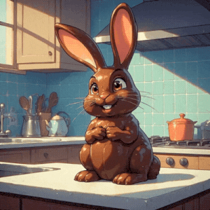 Bunny Chocolate GIF
