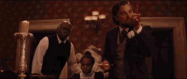 Calvin Candie Django GIF