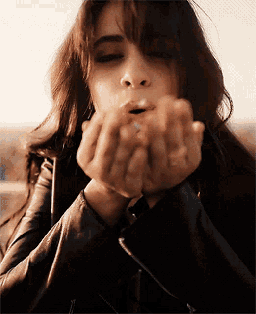 Camila Cabello Flying Kiss GIF