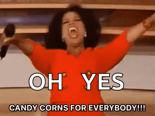 Candy Corn Oprah GIF