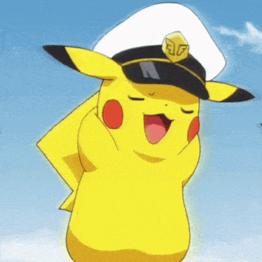 Captain Pikachu GIF