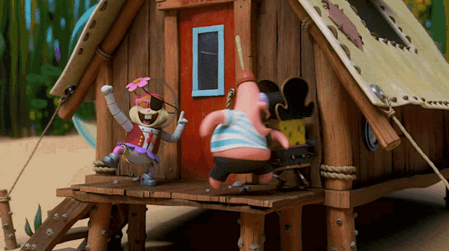 Celebrating Spongebob Squarepants GIF