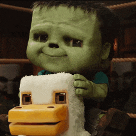 Chicken Jockey Minecraft Movie GIF