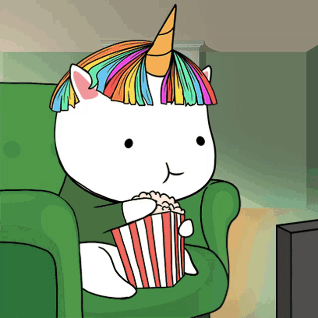 Chubbicorn Watching GIF