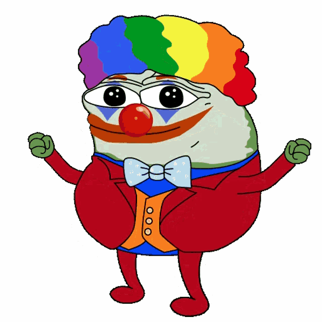 Clown Pepe GIF