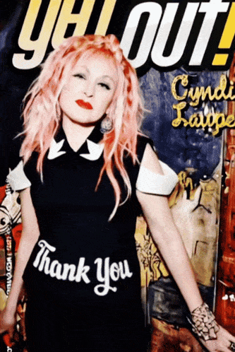 Cyndi Lauper Thank You GIF