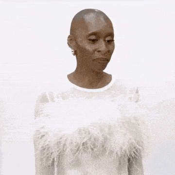 Cynthia Erivo Awkward Smile GIF