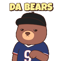 Da Bears Football Sticker Gif