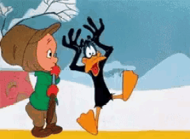 Daffy Duck Elmer Fudd GIF