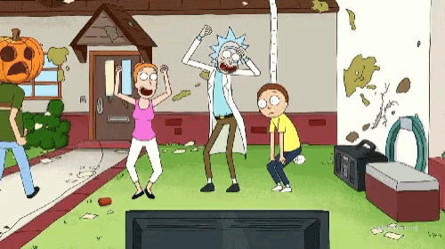 Dancing Rick And Morty GIF