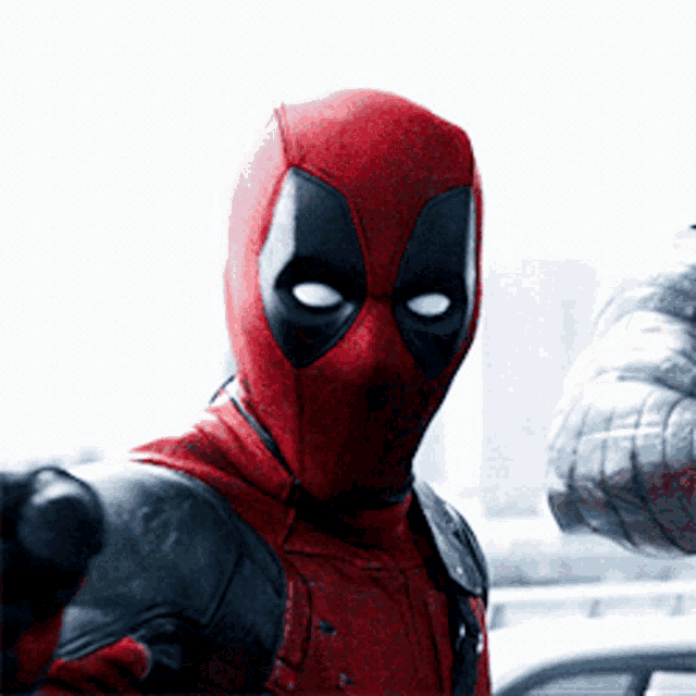 Deadpool Shocked GIF