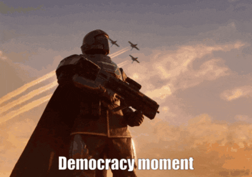 Democracy Helldivers GIF