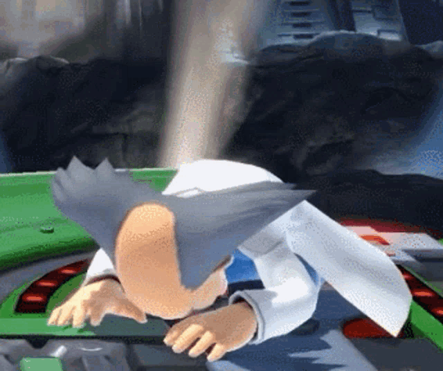 Dr Wily Begging GIF
