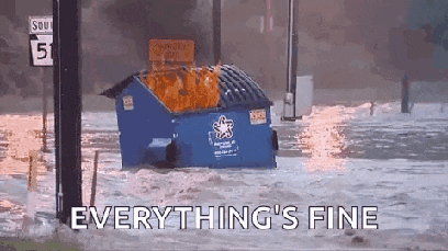 Dumpsterfire Flooding GIF