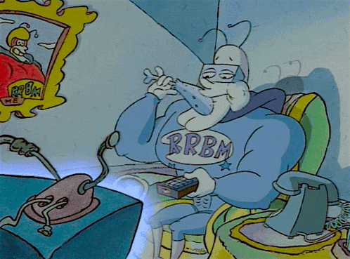 Eating Chicken Watching Tv GIF