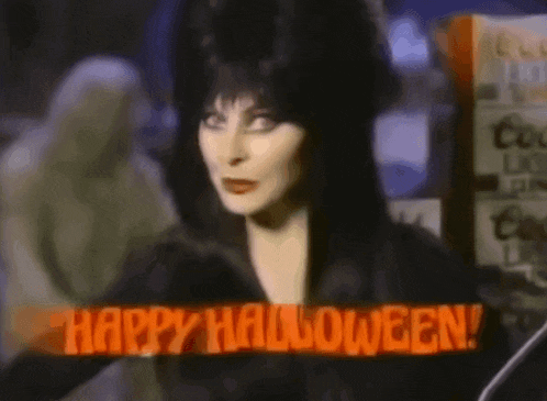 Elvira Halloween GIF