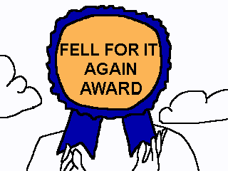 Fell For It Again Award Meme GIF