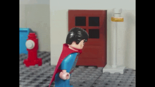 Flannel Shirt Guy Lego Superman GIF