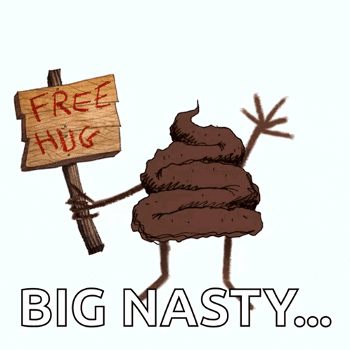Free Hug Poop GIF