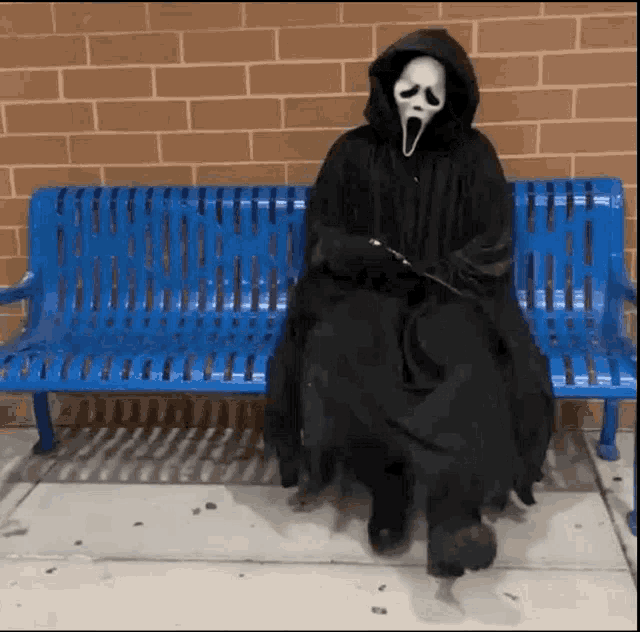 Ghostface Waiting GIF