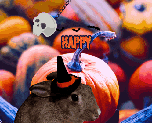 Halloween Bunny GIF