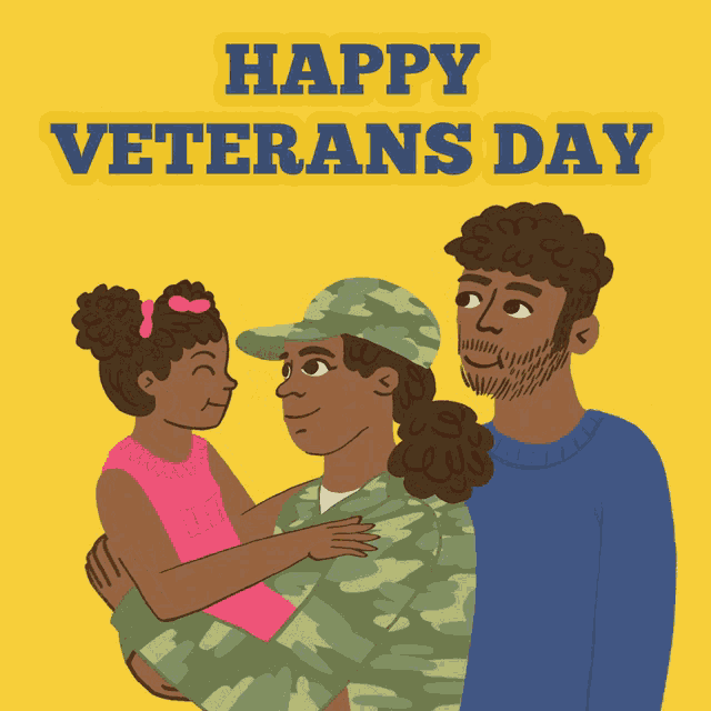 Happy Veterans Day Family GIF
