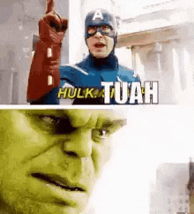 Hawk Tuah Hulk GIF