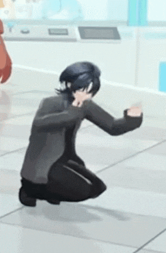 Hiodoshi Ao Dogeza GIF