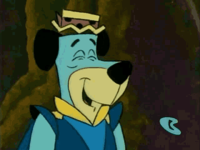 Huckleberry Hound Laughing GIF