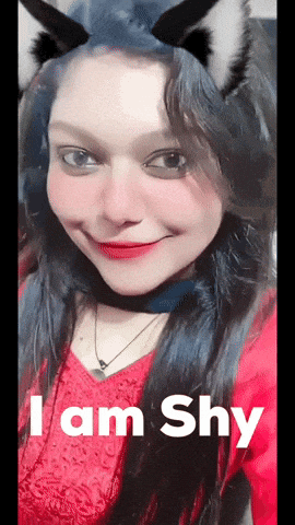 I Am Shy Beautiful GIF