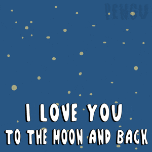 I Love You To The Moon And Back GIF