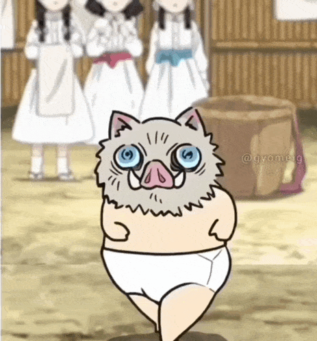 Inosuke Dance Funny GIF